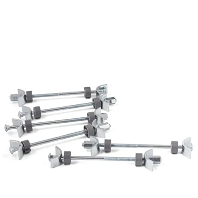 Afbeelding van LouMaxx Werkbladverbinders 150 mm, set van 6 meubelverbinders plaatverbinders veilige en stabiele oplossing voor het verbinden werkbladen