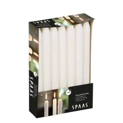 Afbeelding van Spaas dinerkaars 22 cm wit