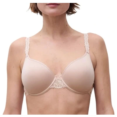 Afbeelding van Chantelle dames Champs Elysées beugel bh met kant in de kleur Beige, maat: F80