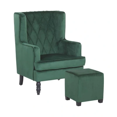 Afbeelding van Beliani Fauteuil SANDSET Groen fluweel