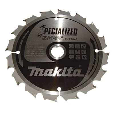 Afbeelding van MAKITA B 33037 zaagblad SPECIALIZED hout met nagels 165x20x16T