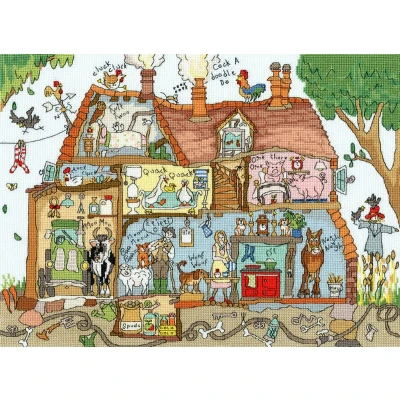 Afbeelding van Borduurpakket Bothy Threads Cut Thru&#039; Old MacDonald XCT36