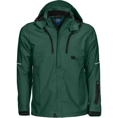 Afbeelding van ProJob 3406 SOFTSHELL JAS 643406 woudgroen L