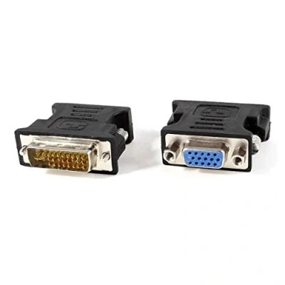 Afbeelding van Lanberg DVI I 24+5 pin dual link male naar VGA female adapter zwart