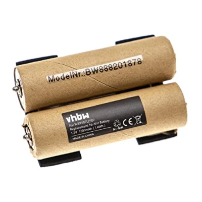 Afbeelding van vhbw Accu compatibel met Panasonic ER146, ER147, ER148, ER507 scheerapparaat tondeuse (1200mAh, 1,2V, NiMH)