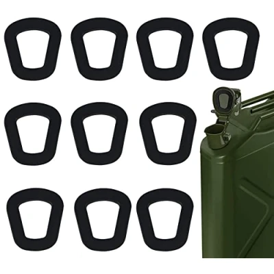 Afbeelding van BOBOZHONG Afdichting jerrycan, 10 stuks, metalen afdichtingen, zwarte jerrycans, reserveafdichtingen voor 5, 10, 20 liter jerrycan