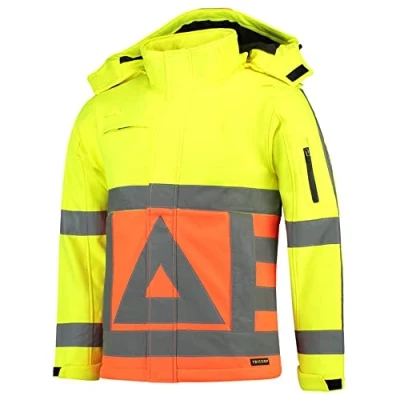 Afbeelding van Tricorp Hi Vis Softshell Jas 403002 Geel Oranje Maat XL