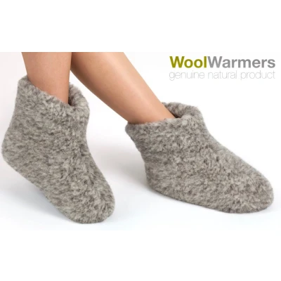 Afbeelding van WoolWarmers Wollen Slof Dolly 9174 Grijs 919
