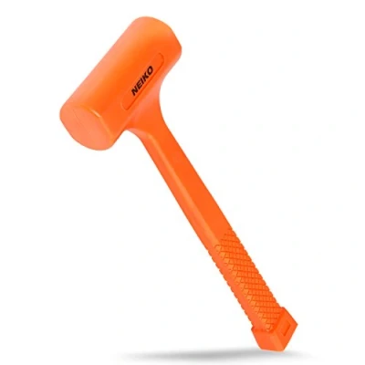 Afbeelding van Neiko 02846A 1LB Dode Blow Hammer, Neon Oranje I Unibody Gegoten Geruite Grip Vonk en Rebound bestendig