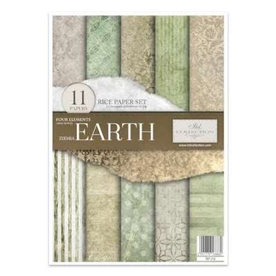Afbeelding van ITD Collection Rijstpapier creatieve set A4 om te Snijden Papier vel 29,7 x 21 cm servettechniek meerdere kleuren (RP022 HS code 48021000)