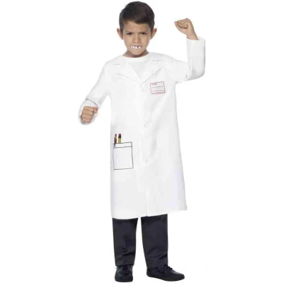 Afbeelding van Smiffy&#039;s Dokter &amp; Tandarts Kostuum Wortelboer Kind Wit / Beige Medium Carnavalskleding Verkleedkleding