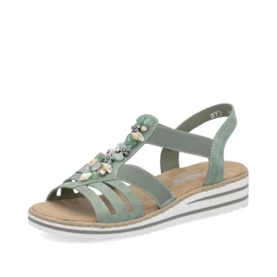Afbeelding van RIEKER V0649 52 Sandaal kaki maat 39
