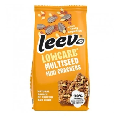 Afbeelding van Leev Lowcarb mini crackers multiseeds bio