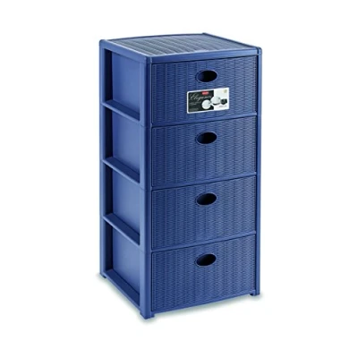 Afbeelding van Stefanplast Elegance Ladekast, marineblauw, 40 x 80 cm