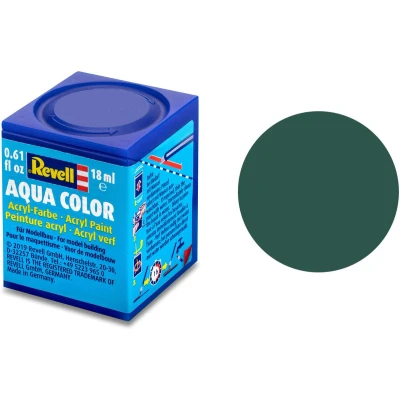 Afbeelding van Zeegroen Mat Ral 6028 Aqua Color 18 Ml Revell Modelbouwverf Op Waterbasis