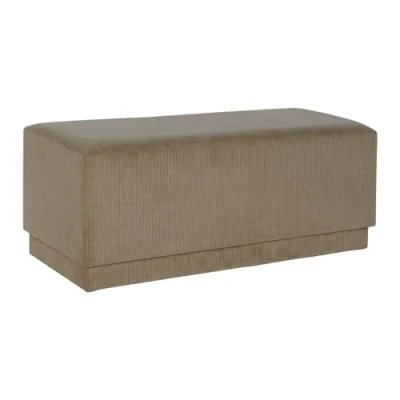 Afbeelding van Kruk DKD Home Decor Bruin Polyester Hout MDF 100 x 40 cm
