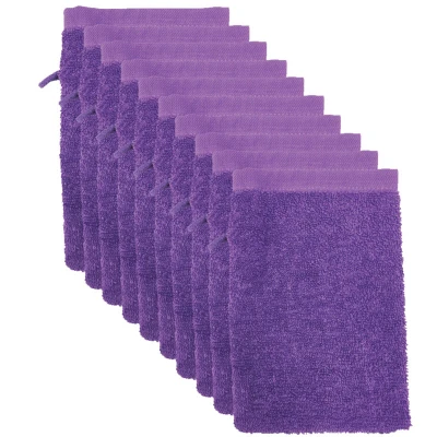 Afbeelding van 10 x The One Towelling washandje 15x21 Paars