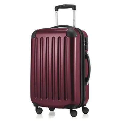 Afbeelding van HAUPTSTADTKOFFER Alex hardshell trolley, rolkoffer, reiskoffer, 4 dubbele wielen, uitbreiding, bordeaux, 55 cm, koffer