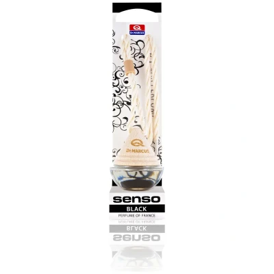 Afbeelding van Dr. Marcus Senso Wood Black luchtverfrisser met neutrafresh technologie Autogeurtje voor in de auto, thuis of kantoor Tot 65 dagen geurverspreiding 8 ml