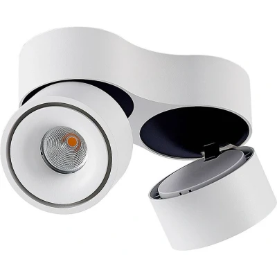 Afbeelding van Arcchio LED plafondlamp 2lichts aluminium H: 10.3 cm wit Inclusief lichtbronnen