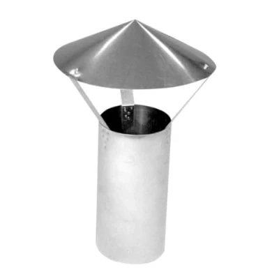 Afbeelding van Kamino Flam regenkap, grijs, FAL, schoorsteenkap 120 mm