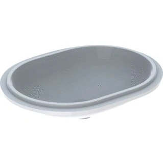 Afbeelding van Geberit VariForm onderbouwwastafel ovaal wit (61 x 46 cm) zonder