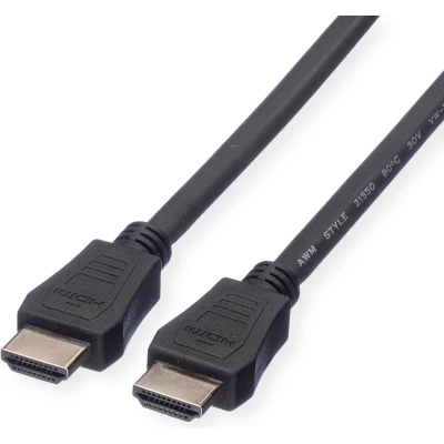 Afbeelding van VALUE HDMI High Speed Cable met Ethernet m M, LSOH, zwart, 2