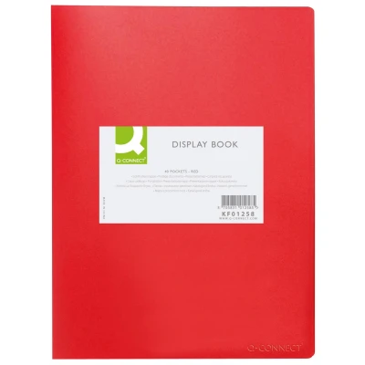 Afbeelding van Q CONNECT showalbum personaliseerbaar A4 40 tassen rood