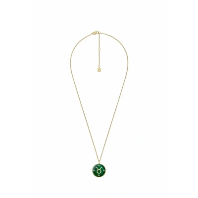 Afbeelding van Fossil ketting JF04839710 Stier sterrenbeeld goudkleurig