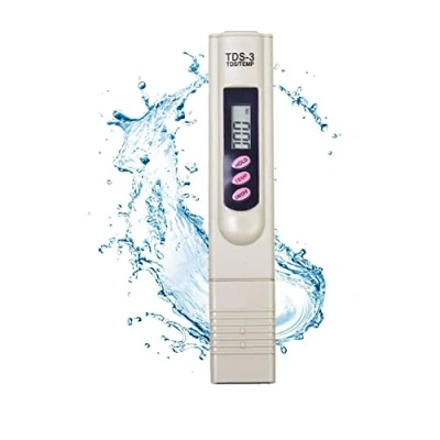 Afbeelding van Digitale TDS meetapparaat, waterkwaliteitstester, handheld meter, tester met lcd display, meetbereik 0 9990 ppm, watertester voor drinkwater, zwembad, aquarium, spassen (grijs)