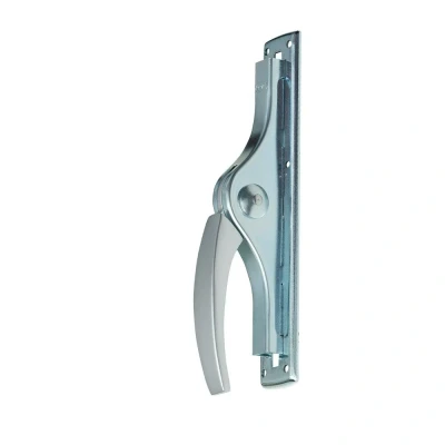 Afbeelding van Nemef Pompespagnolet voor vierkantstaaf 9 mm aluminium F1 Staal verzinkt Slag 19 incl 2 hoeksluitplaten en 3 geleiders verpakt in