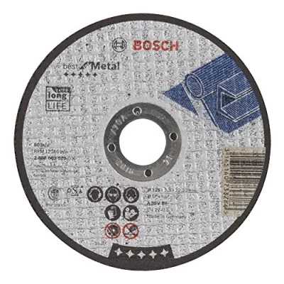 Afbeelding van Bosch 2608603526 Professional doorslijpschijf vlak Best for Metal a 30 V BF 125 mm 2,5 grijs