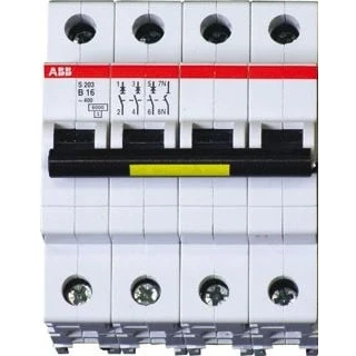 Afbeelding van ABB S204M C6 INSTAUTOMAAT 4P 6A C KAR