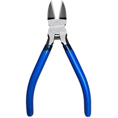 Afbeelding van KAIHAOWIN Draadsnijders, 6 inch, Precisie Flush Cutters Ultra Scherpe Draadsnijders voor Knutselen Zijkniptang Draadsnippers Spring Loaded Dikes Draadsnijder Sieraden Maken