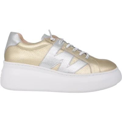 Afbeelding van Wonders Zurich dames sneaker goud maat 41 (EU) 8 (UK)