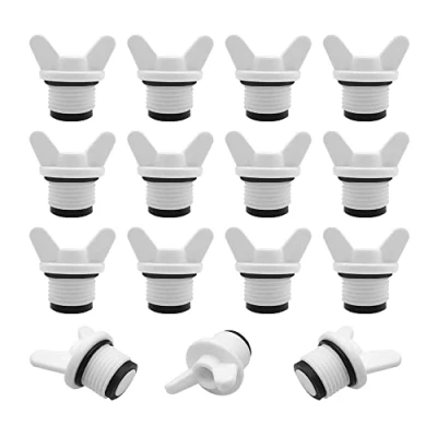 Afbeelding van HLIWS 15 Stuks Blindstoppen 1/2 Inch Met Afdichting Blindstop,Afsluitdop Buitendraad,Vlinder Handvat,Voor Waterleiding of Fitting(Buitendraad)