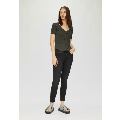 Afbeelding van QS SLIM FIT Tshirt basic, Dames, Maat: XL, Schwarz