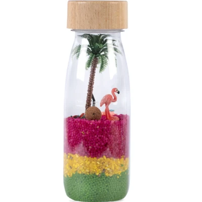 Afbeelding van Petit Boum Sensorische fles Flamingo