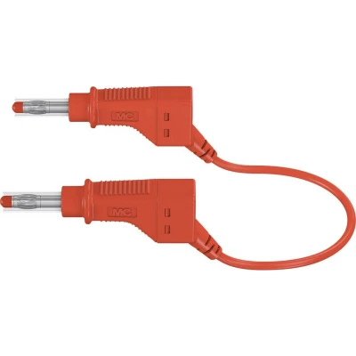 Afbeelding van Stäubli XZG425/SIL Veiligheidsmeetsnoer [Banaanstekker 4 mm Banaanstekker mm] 2.00 m Rood 1 stuk(s)