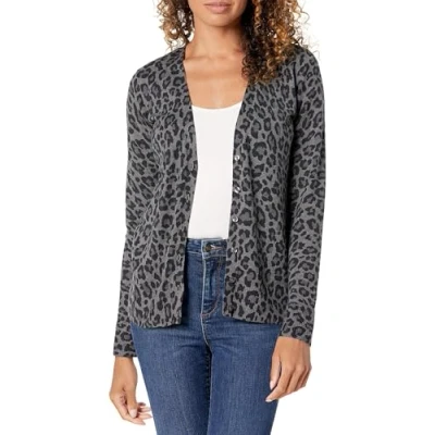 Afbeelding van Amazon Essentials Women&#039;s Lichtgewicht vest met V hals (verkrijgbaar in grote maten), Houtskoolzwart Dier, S