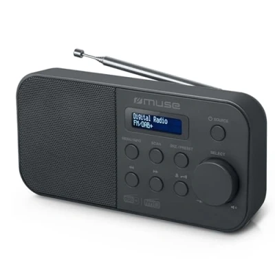 Afbeelding van Muse M 109DB Compacte digitale DAB+ / FM radio, zwart
