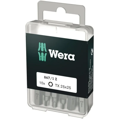 Afbeelding van Wera 1/4&quot; torx bit t25 x 25mm (Per blister van 10 stuks)