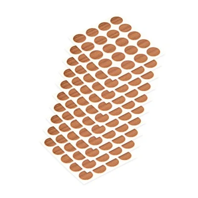 Afbeelding van Emuca Afdekplaatjes, zelfklevend, D. 13 mm, Kersenhouten tint, 200 st.