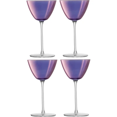 Afbeelding van Martiniglas L.S.A. Aurora Purple/Violet 195 ml (Set van 4)