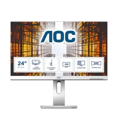Afbeelding van AOC X24P1/GR (1920 x 1200 pixels, 24&quot;), Monitor, Grijs