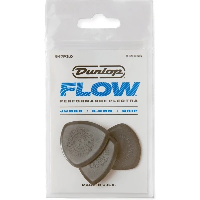 Afbeelding van Dunlop 547P300 Flow Jumbo Grip 3.00 mm plectrumset (3 stuks)