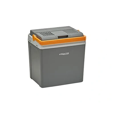Afbeelding van Aequator draagbare koelkast, thermo elektrische koelbox, 24 liter, 12 V en 230 voor auto, koelbox met koel warmhoudfunctie, boot camping, stopcontact