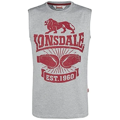 Afbeelding van Lonsdale Cleator Top, Heren, Maat: Small, Marl grey