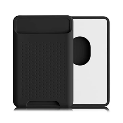 Afbeelding van kwmobile kaarthouder geschikt voor Apple iPhone 15 / 14 13 12 Series Magnetische pasjeshouder compatibel met MagSafe Creditcardhouder in zwart