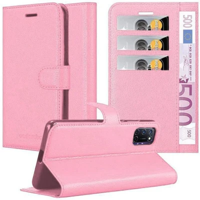 Afbeelding van Cadorabo Hoesje geschikt voor Oppo A72 in KERSEN ROZE Beschermhoes met magnetische sluiting, standfunctie en kaartvakje Book Case Cover Etui